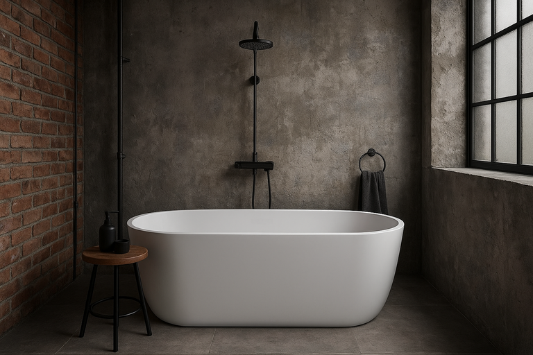 Wanny wolnostojące - Wanna Matt 170 x 75 cm wolnostojąca Akrylowa Łazienkowa Corciano BEZ SYFONU (2)