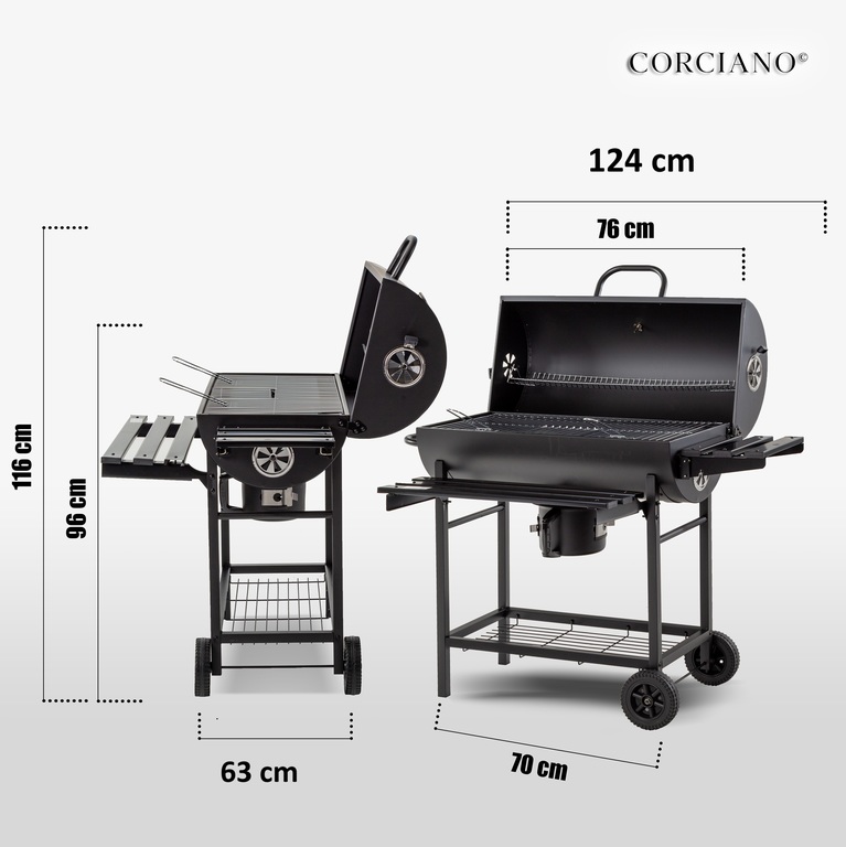 Grille - Grill węglowy Beczka Eurohit Garden (9)