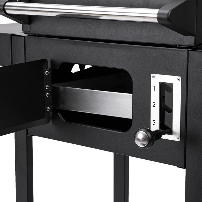 Grille - Grill ogrodowy węglowy ruszt żeliwny wózek ANGUL  SMART  (7)