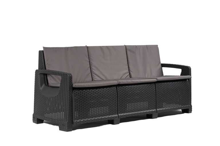 Zestawy ogrodowe - Zestaw Mebli Ogrodowych NAPOLI MIDI 8 Antracyt (6)