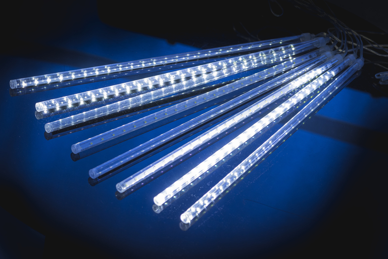 Lampki choinkowe - Lampki Świąteczne Meteory Zewnętrzne 250LED 5M Białe Zimne CH36 EUROHIT Christmas (6)