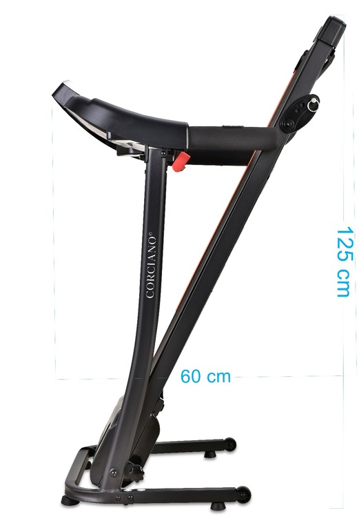 Bieżnie elektryczne - Bieżnia Elektryczna TRENTO 501D Składana z Masażerem Aplikacja CORCIANO 3HP 120 kg (11)