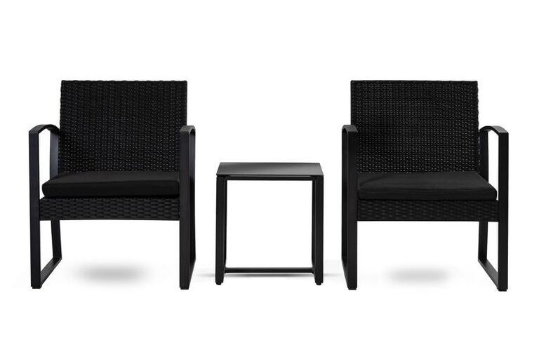 Zestawy ogrodowe - Zestaw mebli balkonowy Santos 2 krzesła + stolik kawowy (3)