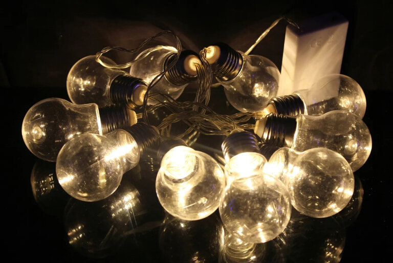 Lampki choinkowe - Żarówki Retro 10 szt na baterie 2 x AA (5)