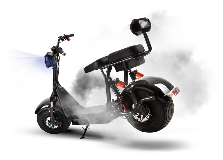 Skutery - Skuter elektryczny Hulajnoga czarna (5)