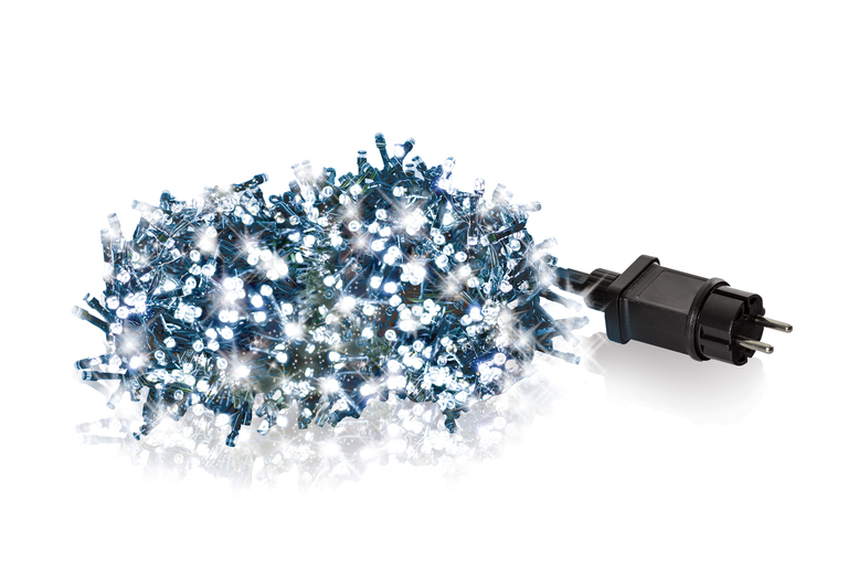 Lampki choinkowe - Lampki choinkowe 500 LED zimny biały efekt flash 20% (2)