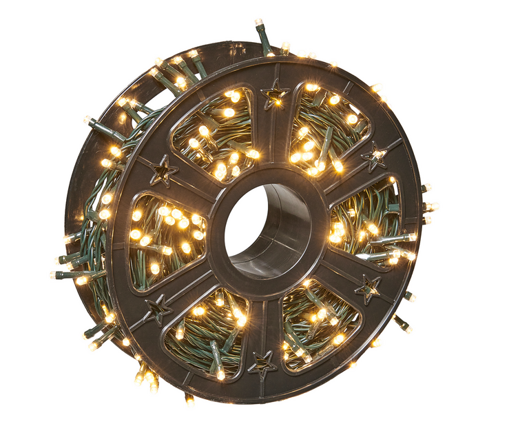 Lampki choinkowe - Lampki 400LED białe ciepłe na rolce (3)