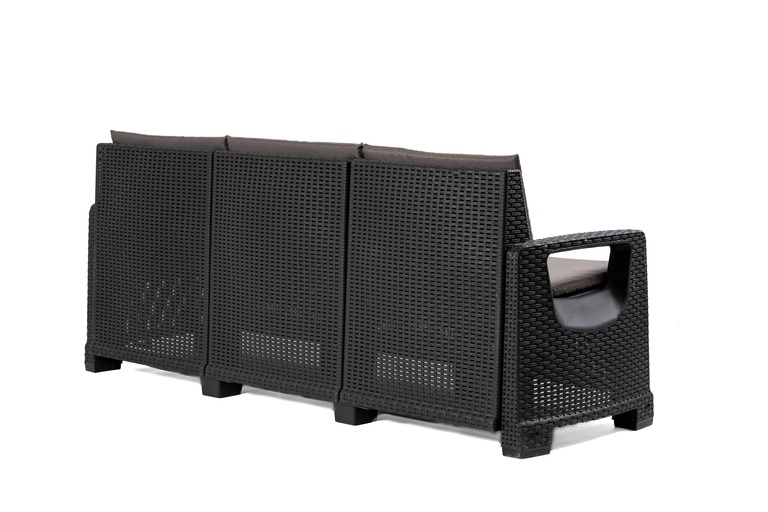 Zestawy ogrodowe - Zestaw Mebli Ogrodowych NAPOLI MIDI 8 Antracyt (5)