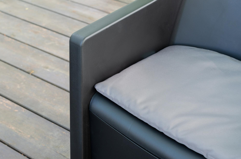 Zestawy ogrodowe - Zestaw Ogrodowy LUNA Kawowy 2 osobowy Stolik 2 fotele  Meble ogrodowe Antracyt Poduszka (8) Zestawy ogrodowe - Zestaw Ogrodowy LUNA Kawowy 2 osobowy Stolik 2 fotele  Meble ogrodowe Antracyt Poduszka (8)