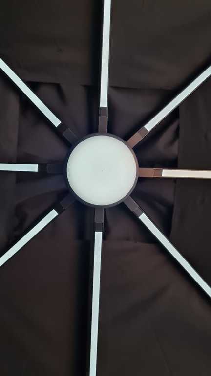 Ogród - Parasol OGRODOWY SIENA 3x3m LED PANEL SŁONECZNY składany (6)