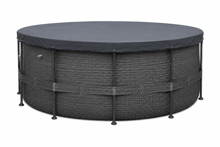 Baseny stelażowe - Basen Ogrodowy Corciano 450 x 120 cm Pompa drabinka + Pokrywa (3)