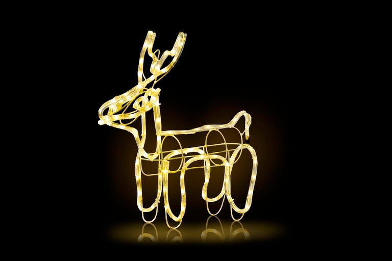 Ozdoby świąteczne - Ozdoba Świąteczna Renifer zew 96LED 45CM CH26 (3)