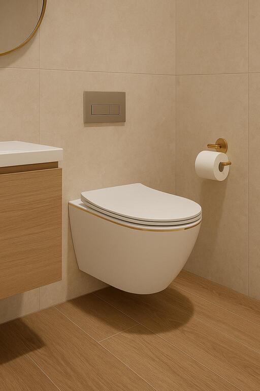 Miski WC - Corciano Cove Rimless Miska WC Deska Wolnoopadająca Duroplast Slim Złota Wzór (2) Miski WC - Corciano Cove Rimless Miska WC Deska Wolnoopadająca Duroplast Slim Złota Wzór (2)