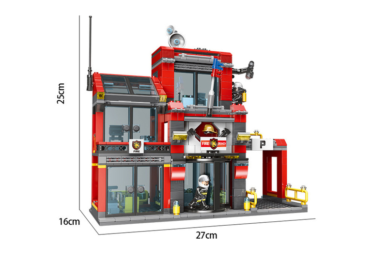 Dziecko - Klocki Straż Pożarna XB_14006 (6)