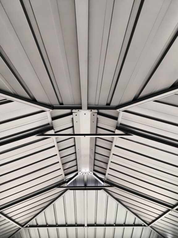 Pawilony ogrodowe - Pawilon Ogrodowy Margarita 3.65 x 4.85m Wiata ogrodowa Corciano Stalowy dach (8)