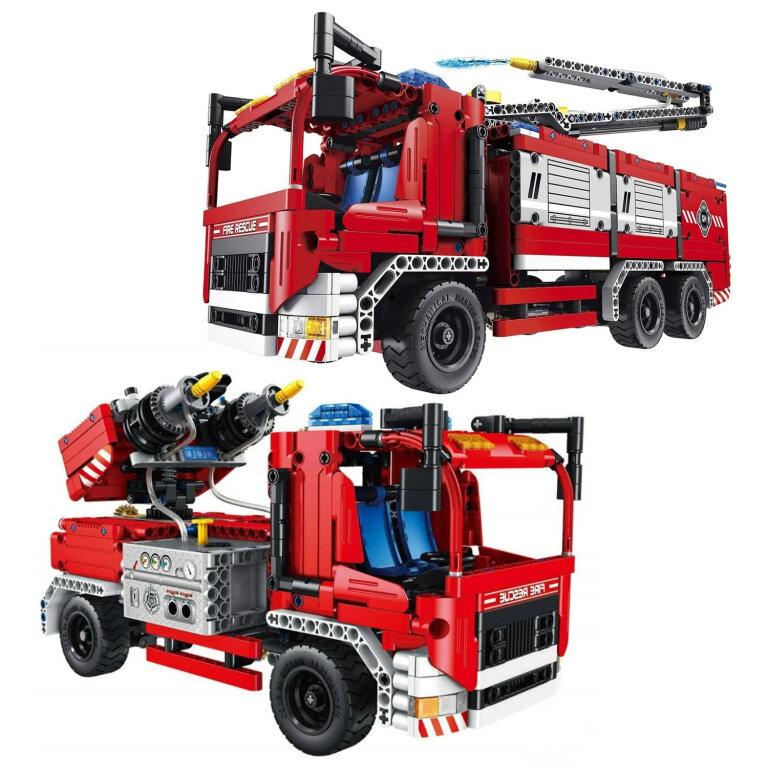  - Klocki TECHNIC 2w1 Wóz Strażacki 1288 elementów (5)