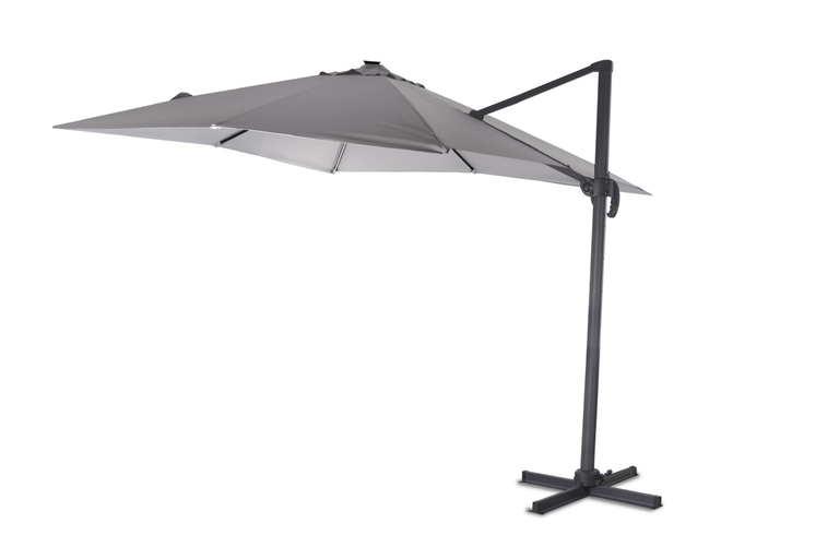 Parasole ogrodowe - Parasol aluminiowy 3x3 m Roma Corciano z Oświetleniem LED SOLAR (5)