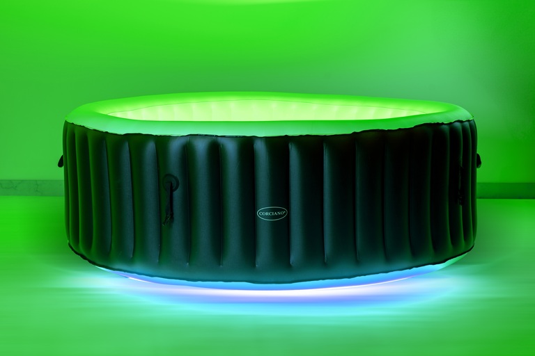 Jacuzzi ogrodowe - Jacuzzi Basen Ogrodowy Spa Corciano Okrągłe 180 x 66 cm Hydromasaż (10)