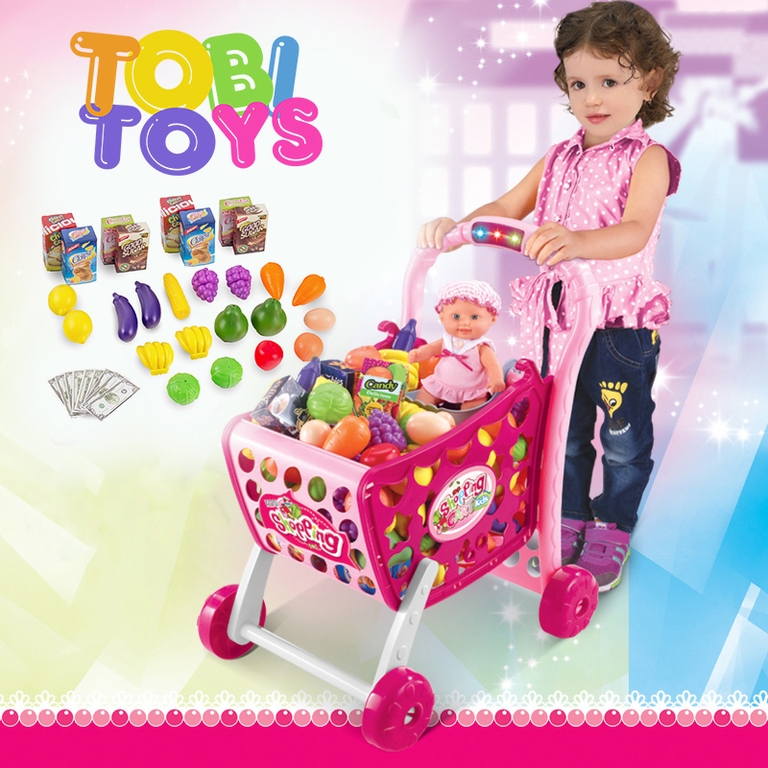 Dziecko - Wózek na zakupy Tobi Toys (9)