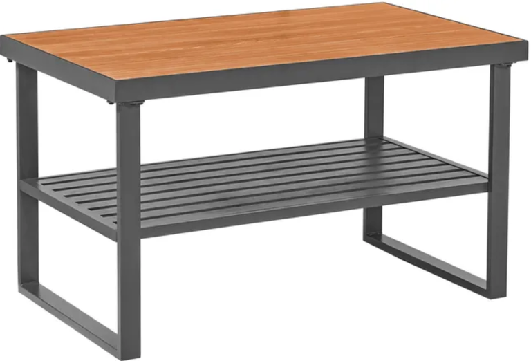 Zestawy ogrodowe - Zestaw mebli MOSTAR narożnik + stół + 2 PUFY Aluminium (5)