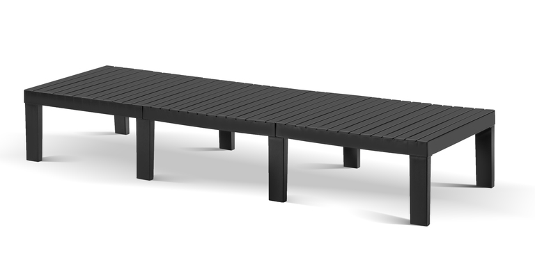 Leżaki ogrodowe - Komplet Dwóch Leżaków Plażowych Haiti + stolik NAXOS (6)