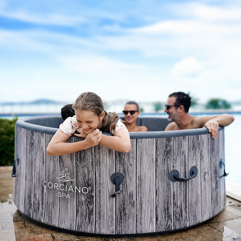 Jacuzzi ogrodowe - Jacuzzi Basen Ogrodowy Spa Corciano DROP-STICH 6 osobowe  180x65cm Twarde (2)