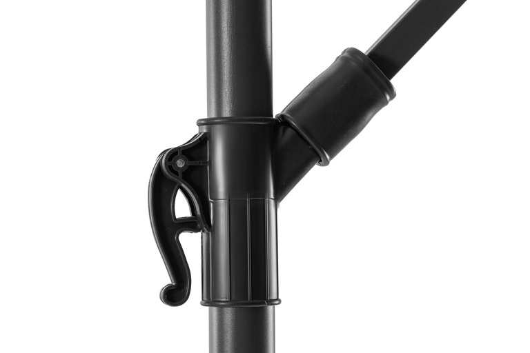 Parasole ogrodowe - Serwisowy Parasol ogrodowy WERONA składany 3.5 m DUŻY szary (2)