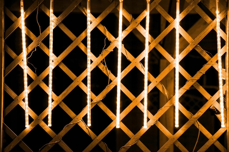 Lampki choinkowe - Lampki Meteory Zewnętrzne 250LED 5M Białe Ciepłe CH36 EUROHIT Christmas (6)