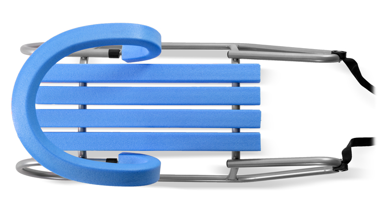 Sanki - Sanki dla dzieci z pianki BABY NIEBIESKO-SREBRNE z oparciem (3) Sanki - Sanki dla dzieci z pianki BABY NIEBIESKO-SREBRNE z oparciem (3)