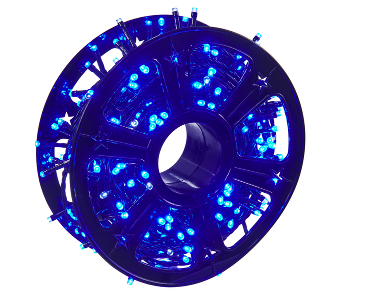 Boże Narodzenie - Lampki 400 LED 10% flash na rolce, dodatkowe gniazdo niebieskie  (2)