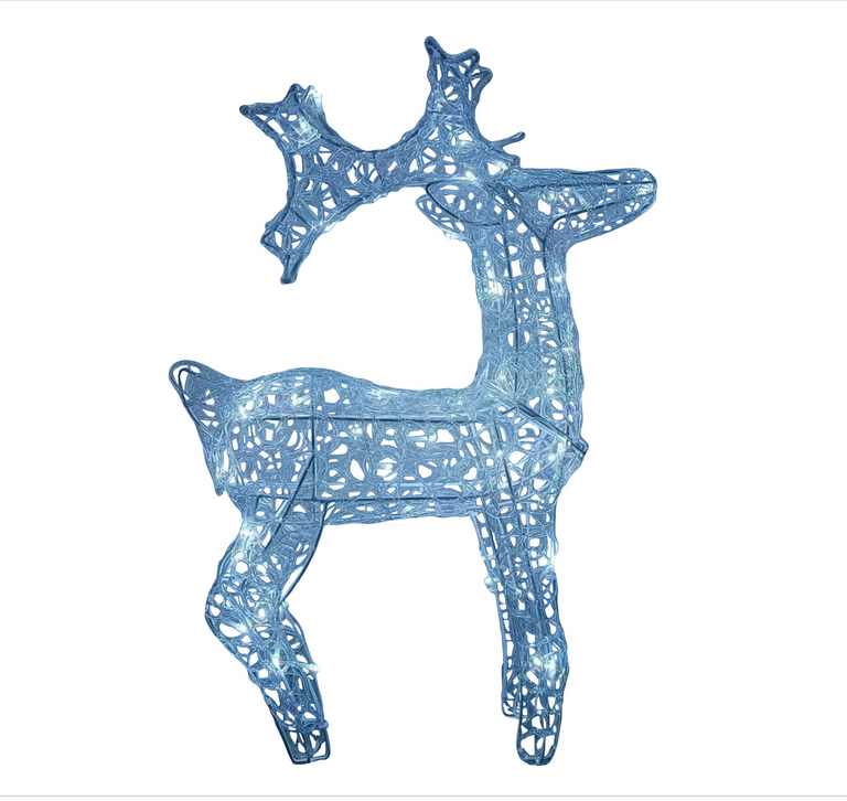 Boże Narodzenie - Renifer akrylowy 50 LED wymiary 44x14*x3, do użytku zewnętrznego (3)