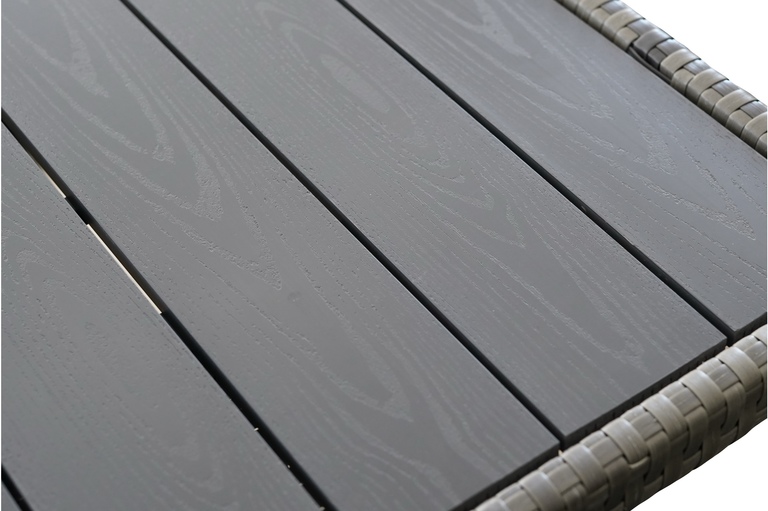 Meble ogrodowe - Zestaw Mebli Ogrodowych Malaga Zestaw Ogrodowy z technorattanu Narożnik Stolik regulowany Pufy  (6)