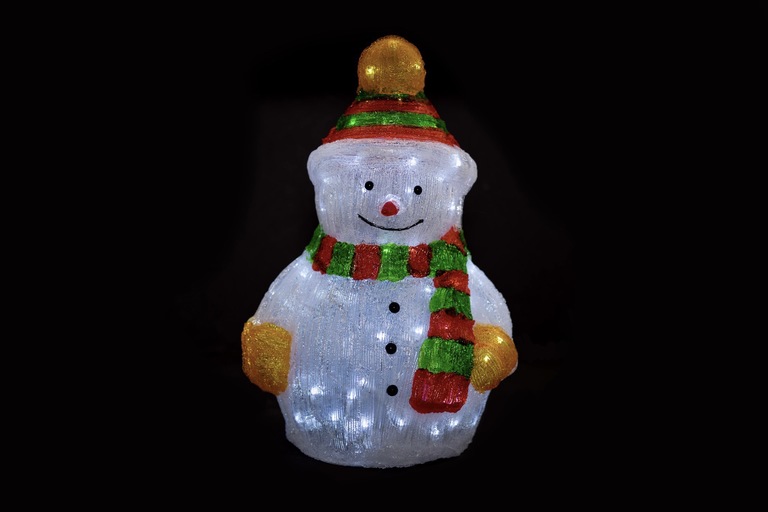 Ozdoby świąteczne - Ozdoba Świąteczna Akrylowy Bałwanek 120LED 50CM (5)