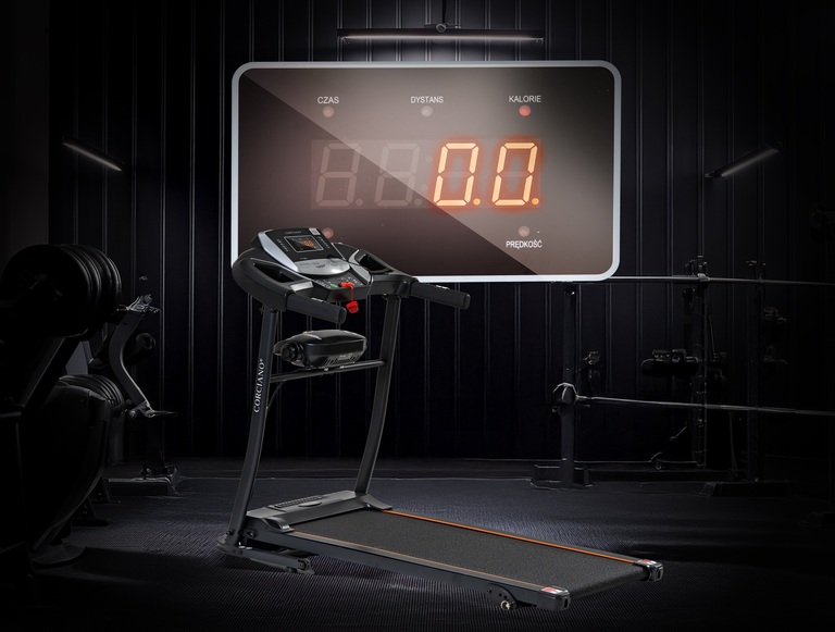 Bieżnie elektryczne - Bieżnia Elektryczna TRENTO 501D Składana z Masażerem Aplikacja CORCIANO 3HP 120 kg (8)