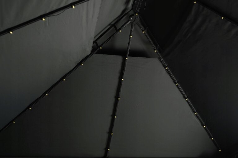 Pawilony ogrodowe - Pawilon namiot ogrodowy Cristina altana 3x4 m z oświetleniem LED MOSKITIERA  (22)