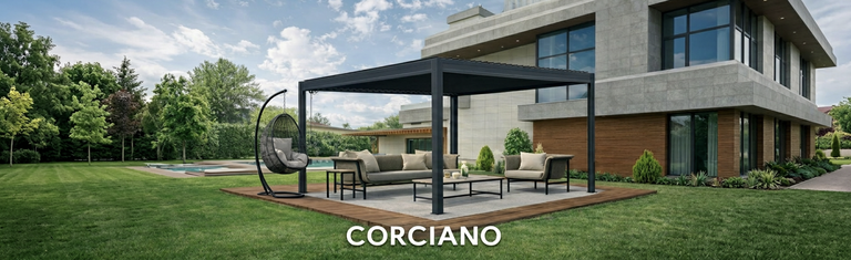 Altany - Pergola Altana Tarasowa Antracytowa z otwieranym dachem ALUMINIOWA 3x4m Corciano (10)