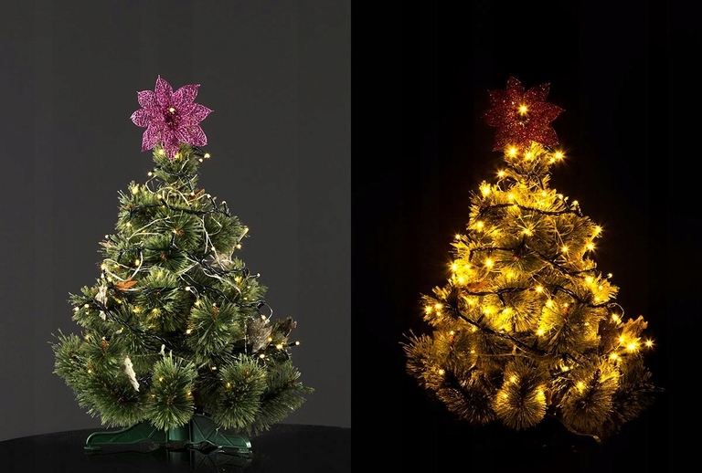 Lampki choinkowe - LED100 Lampki Choinkowe 5M BIAŁE CIEPŁE 230V EAN 5901157673237 (2)