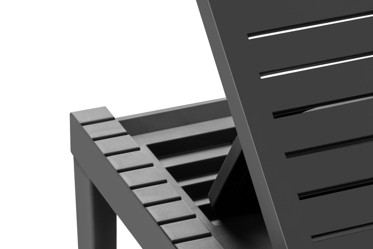 Leżaki ogrodowe - Komplet Dwóch Leżaków Plażowych Haiti + stolik NAXOS (7)