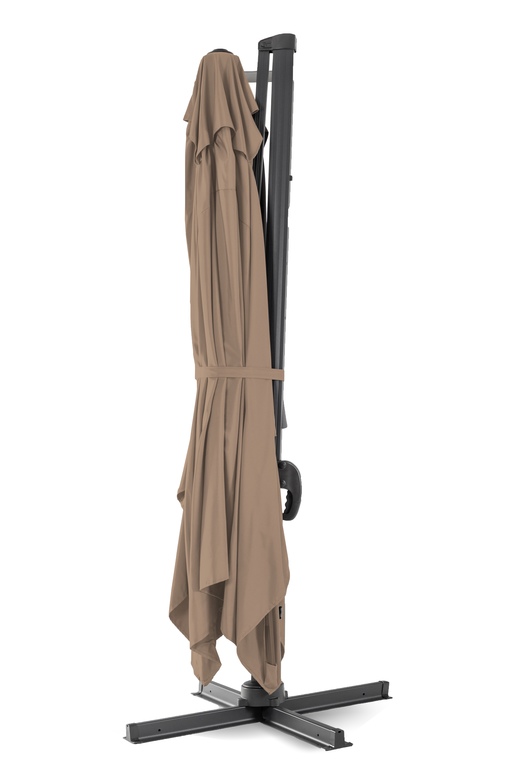 Parasole ogrodowe - Parasol OGRODOWY TAPAS 296 x 296cm Atracyt/brąz  (2)