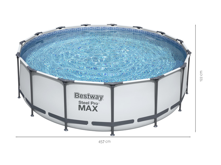 Baseny stelażowe - Basen Ogrodowy Bestway stelażowy 457cm x 1,22m (10)