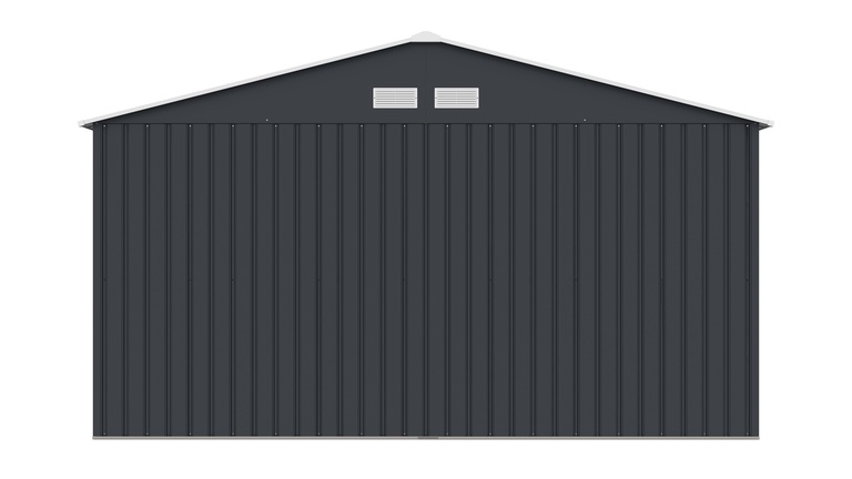 Domki / Garaże - Garaż Metalowy Ogrodowy Domek Narzędziowy 341x325x204cm M-E  (7)