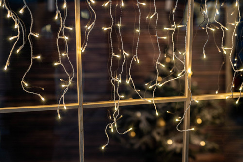 Boże Narodzenie - Sople 500 LED  kolor ciepły biały z efektem Flash (11) Boże Narodzenie - Sople 500 LED  kolor ciepły biały z efektem Flash (11)