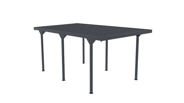 Domki / Garaże - Wiata samochodowa Komplet z Blachami Bocznymi garaż Carport 540 x 285 x 230 cm  (2)