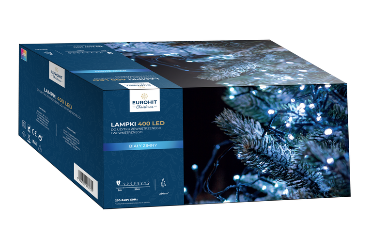 Boże Narodzenie - Lampki choinkowe 400 LED zimny biały (2) Boże Narodzenie - Lampki choinkowe 400 LED zimny biały (2)
