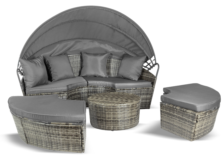 Meble ogrodowe - Wyspa Ogrodowa Bari Sofa Rattan leżanka łóżko polowe plażowe (7)