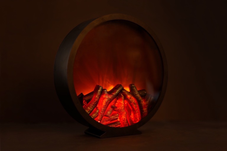 Boże Narodzenie - Latarenka z Kominkiem LED 32cm EUROHIT  (2)