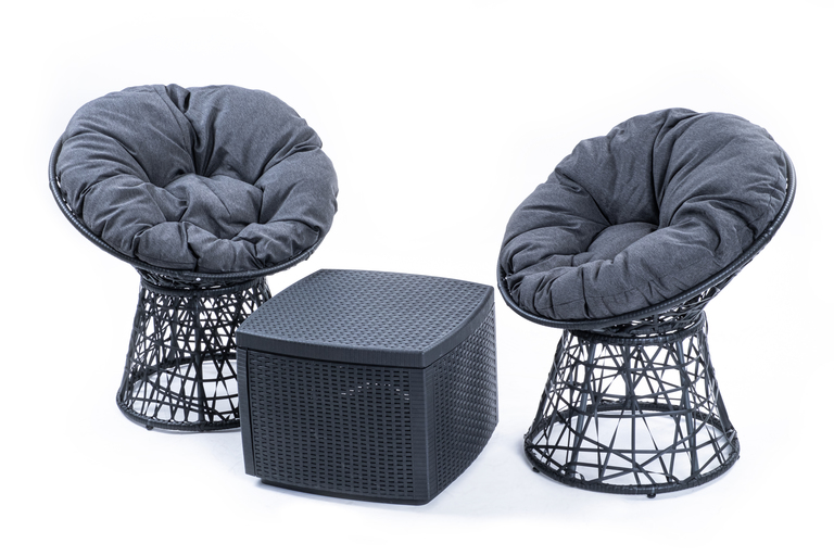 Zestawy ogrodowe - Mały zestaw balkonowy Mykonos 2 fotele + Naxos (4)