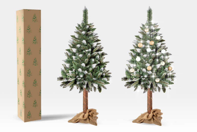 Choinki sztuczne - Sosna diamentowa sztuczna LUX na pniu 180 cm (7)