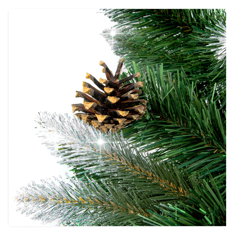 Choinki sztuczne - Choinka sztuczna diamentowa 220 cm (5)