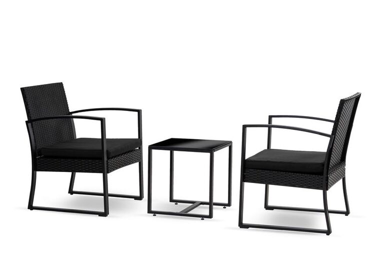 Zestawy ogrodowe - Zestaw mebli balkonowy Santos 2 krzesła + stolik kawowy (2)